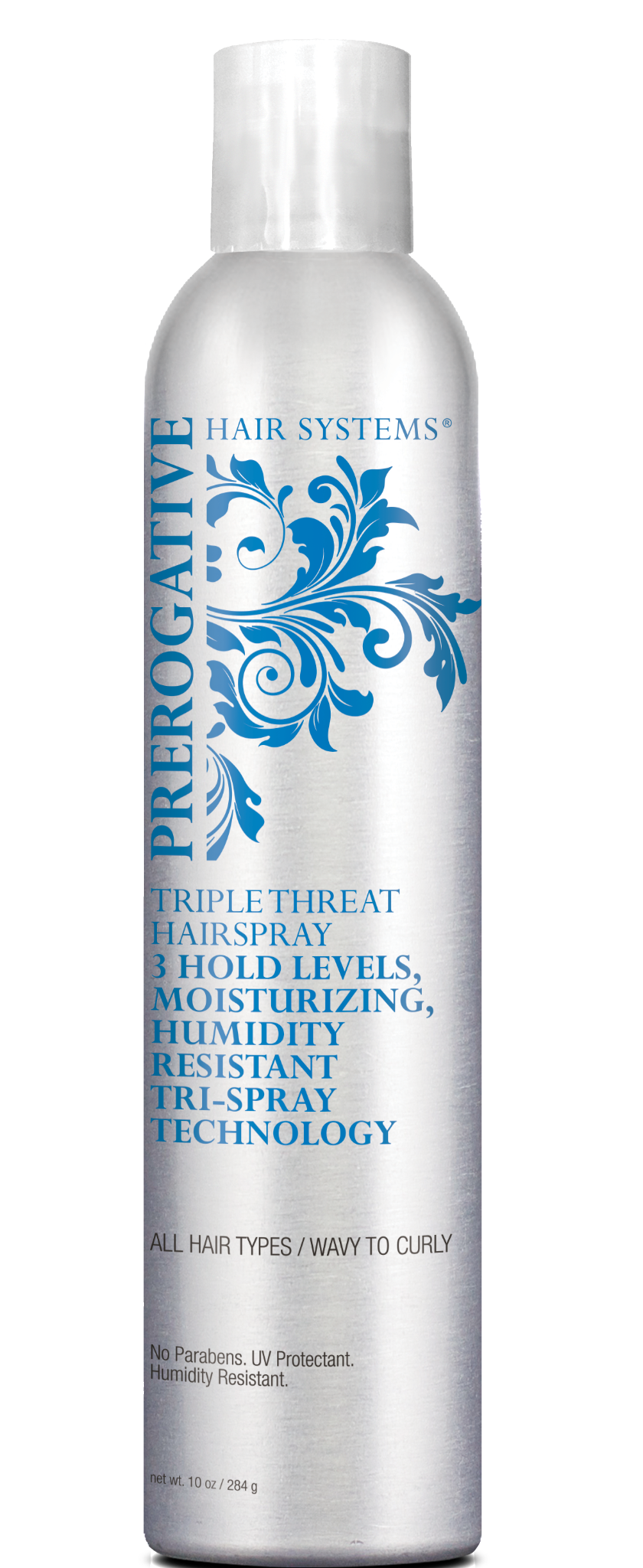 TRIPLE THREAT Hairspray - This breakthrough natural hair hold spray features 3 levels of hold in one can and moisturizes the hair!